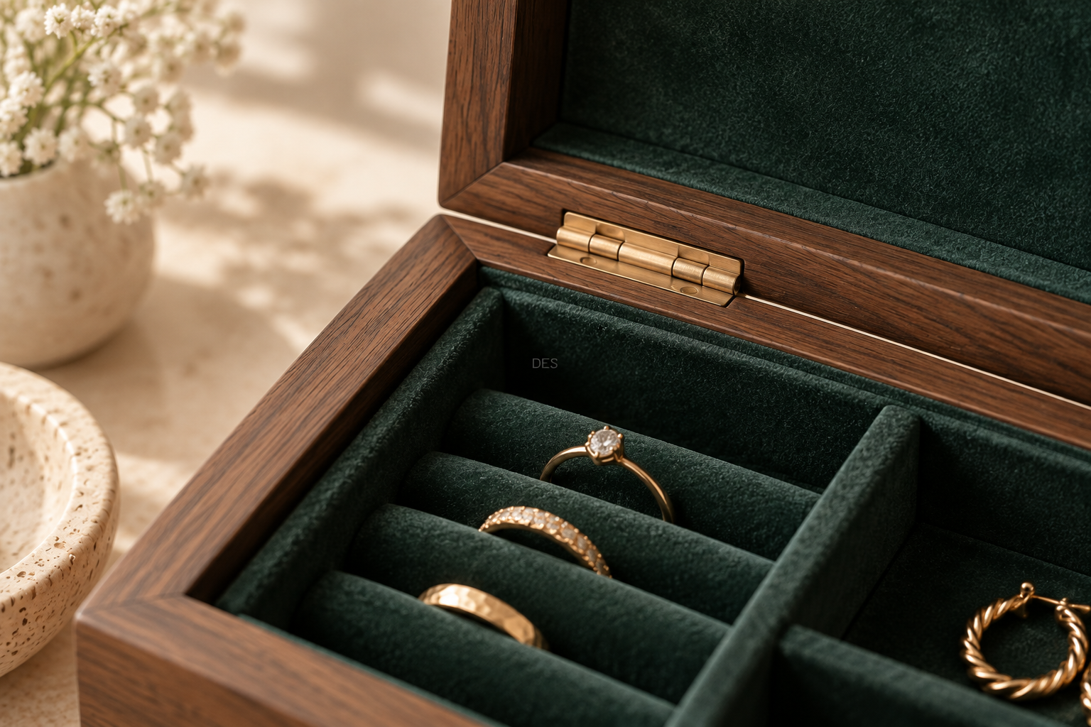 The Quiet Keepsake — material and component concept