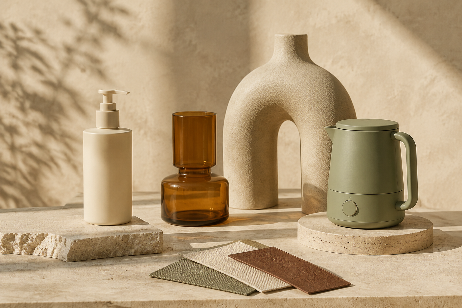 Curated personal care, home and lifestyle products in a warm product studio